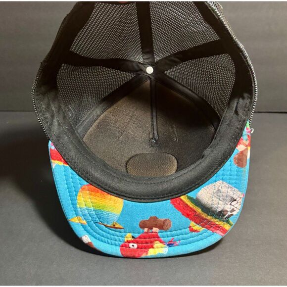 Vans Off The Wall VINTAGE Pariots Trucker SnapBack Hat Light /714 - Picture 5 of 5